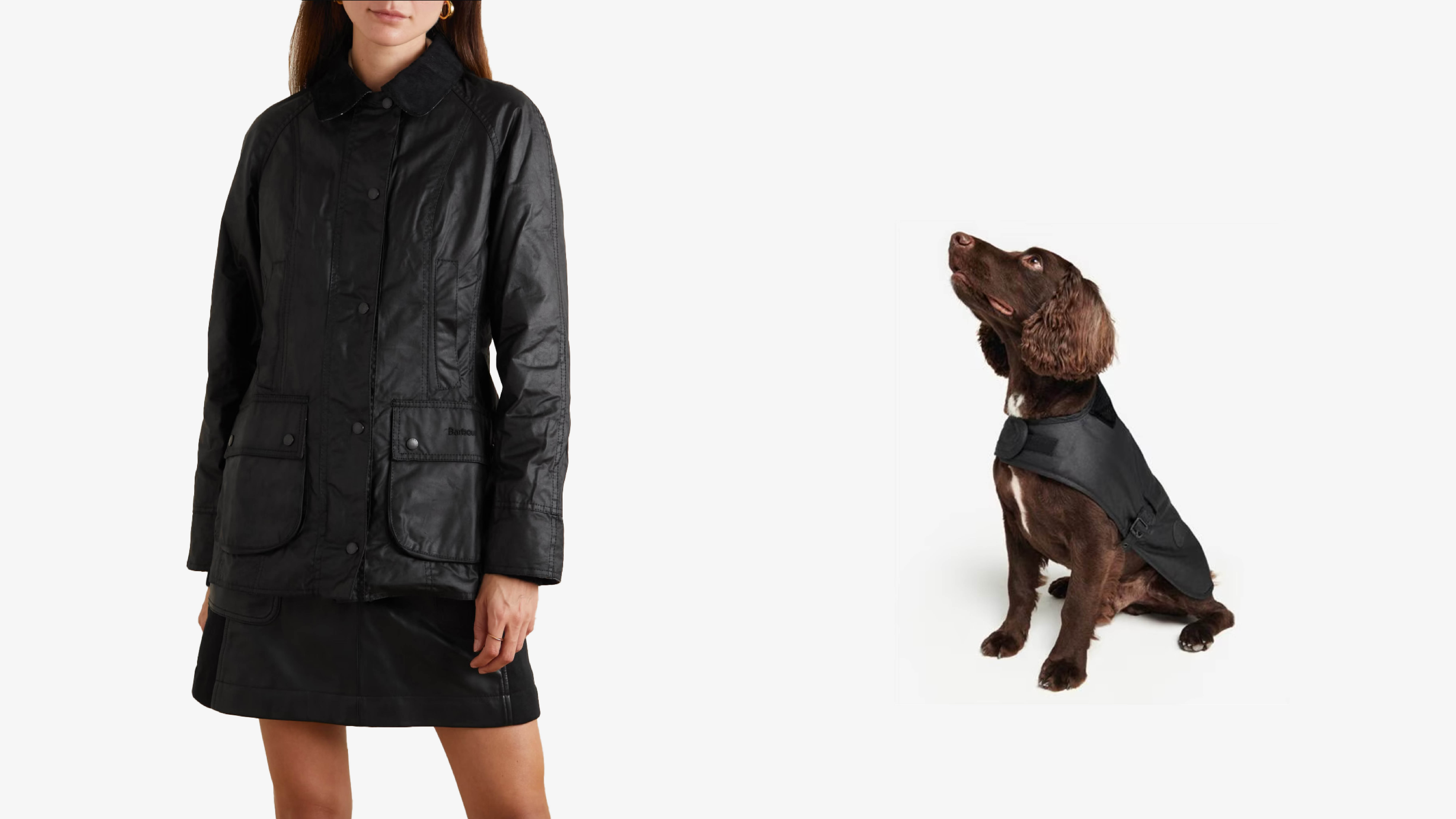 Barbour matching wax jackets