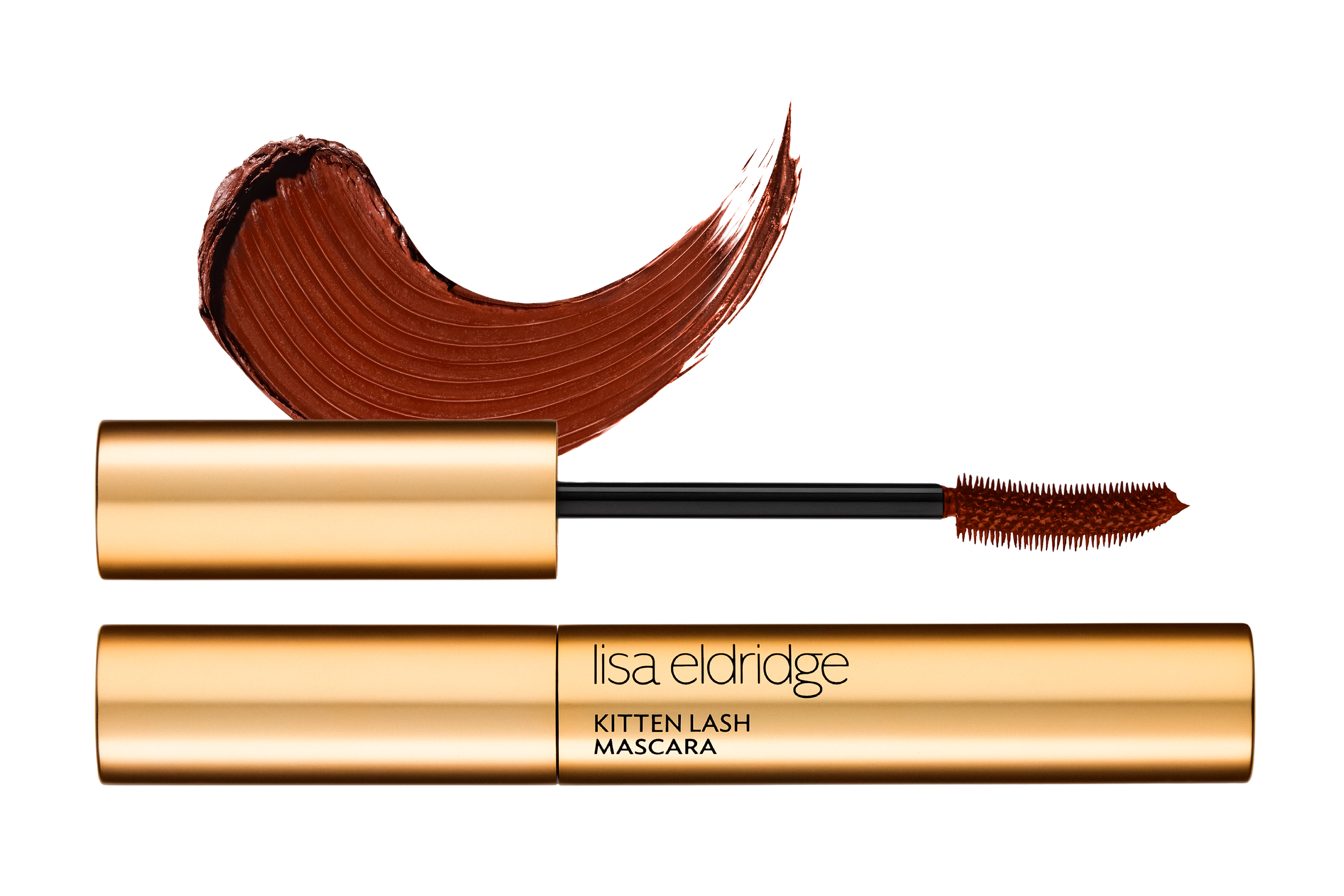 Lisa Eldridge Kitten Lash Mascara in brown.
